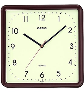 CASIO IQ-152-5DF KAHVERENGİ KARE 24,5CM DUVAR SAATİ