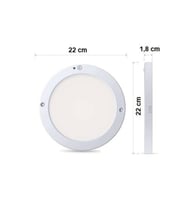 CATA CT-9247 Bologna 20 Watt Sensörlü Yuvarlak Sıva Üstü Led Panel Beyaz CATA