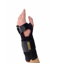 MORSA CYBERG® Avuç içi Destekli Örgü El Bilek Ateli SOL (Siyah)