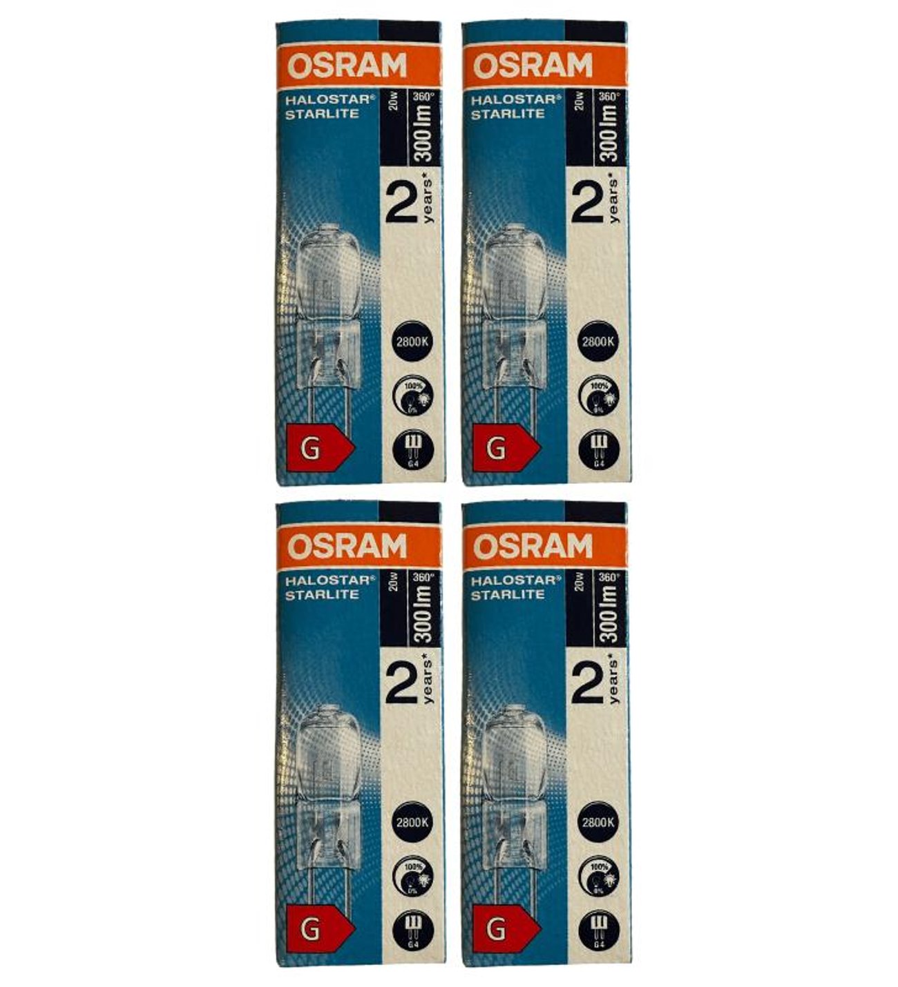 Osram 64425S Halostar Starlite 20W 12V 2800K (Sarı Işık) G4 Duylu