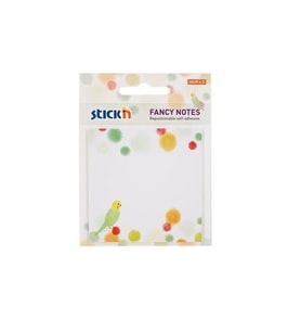 Hopax Stickn Yapışkanlı Not Kağıdı Fancy 5.seri 30 Yaprak 76x76 Mm