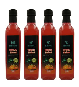 Minecal %100 Ev Yapımı Katkısız Hurma Sirkesi 4x500ml