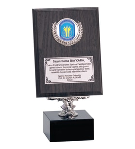 ODAK KUPA - Ahşap Plaketler - PL-004 A - 15x20 cm
