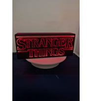 Renkli Stranger Things temalı çocuk odası gece lambası, atmosferi güzelleştirir (Krem)
