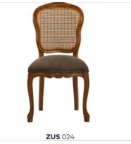 Sandalye ST 19761 Zus 2141 HASIR SIRT Model Kayın Oyma Çizgi Ayak Kahvereng Döşem