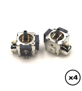 4 ADET XBOX 360 Analog Motor 3D Joystick XBOX 360 Motor Gamepad Kol Tamiri Yedek Parça (Beyaz)