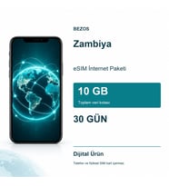 Zambiya eSIM İnternet Paketi 10 GB 30 Gün