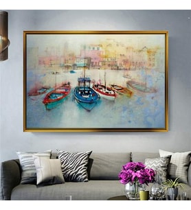Altın Çerçeveli dekoratif tablo a313 (Gold)