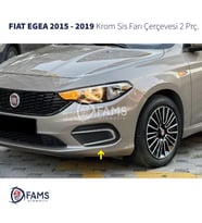 Fiat Egea Krom Sis Farı Çerçevesi 2015-2019 Paslanmaz Çelik