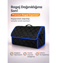 Bagaj Çantası Oto Bagaj Organizer Çift Kat Deri Su Geçirmez Kaymaz Katlanır Araç Düzenleyici