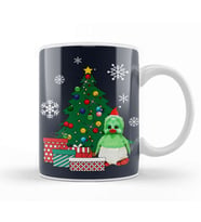 Orville The Duck Around The Christmas Tree Kupa Bardak Porselen