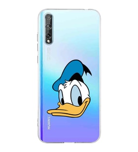 Huawei P Smart s  Kamera korumalı Kapak Donald Duck Tasarımlı  Şeffaf Kılıf