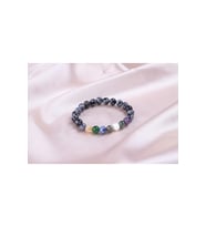 Karlı Obsidyen Çakra Bileklik (Ateş Grubu)