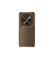 Xiaomi Redmi 14c Kılıf Auto Focus Karbon Kapak - Kahverengi
