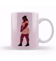 Beautiful Black Woman Kupa Bardak Porselen