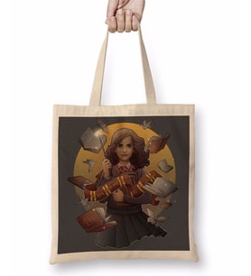 Harry Potter The Magic of the Books Bez Çanta Uzun Saplı