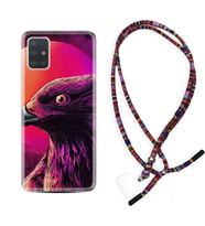 Samsung a71 A72 A73 A7 A9 2018 C7 C9 Kılıf Boyun Asklı Rasta Silikon Red Eagle 1752