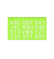 HATAS 02258 BÜYÜK HARF YAZI ŞABLONU 20mm - TEKLİ