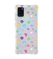 PrintiFy Samsung Galaxy A21S Uyumlu Water Color 6 Baskılı Şeffaf Köşe Korumalı Antişok Kılıf