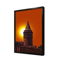 İstanbul Galata Çerçeveli Mdf Tablo