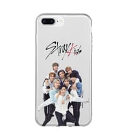 Iphone 7 Plus ve 8 Plus Uyumlu Stray Kids Tasarımlı Şeffaf Telefon Kılıfı