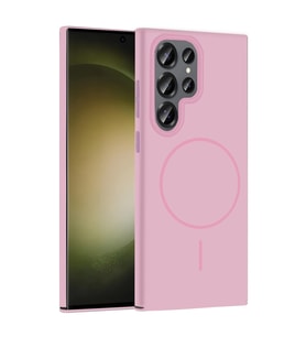 Samsung Galaxy S24 Ultra Broş Magsafe Kapak - Pembe