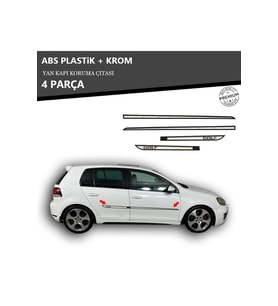 VOLKWAGEN GOLF 6 YAN KAPI KORUMA ÇITASI PLASTİK + KROM