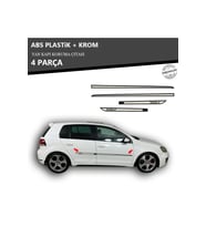 VOLKWAGEN GOLF 6 YAN KAPI KORUMA ÇITASI PLASTİK + KROM