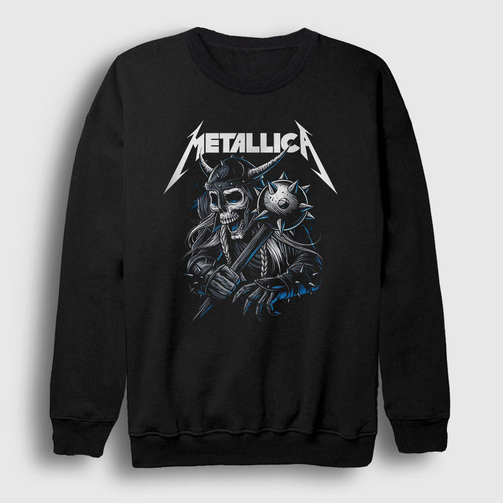 Presmono Unisex Siyah Hammer Metallica Sweatshirt 292331tt