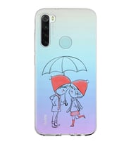 Xiaomi Redmi Note 8 Uyumlu Kapak Aşk Tasarımlı Şeffaf Silikon Kılıf
