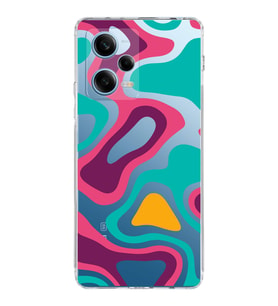 PrintiFy Xiaomi Redmi Note 12 Pro 5G Uyumlu Kamera Korumalı Renkli Desen Tasarımlı Kılıf