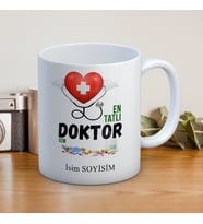 Doktor baskılı kupa bardak