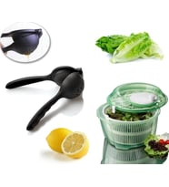 Yeşil Salata Kurutucu Ve Döküm Narenciye Limon Sıkacağı 2'Li Set