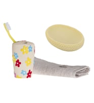 ZBOSP-C121	DİŞ FIRÇALIK VE SABUNLUK 2 Lİ SET,RENKLİ ÇİÇEK