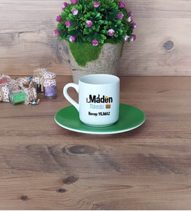 Maden Mühendisi Türk Kahvesi Fincanı Yeşil Mühendisler Günü Hediyesi