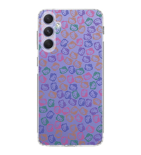 Samsung Galaxy A54  Kamera korumalı Kapak Hello Kitty Tasarımlı  Şeffaf Kılıf