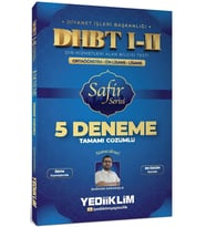 2026 Dhbt 1-2 ortaöğretim Önlisans lisans Çözümlü 5 Deneme Safir Seri Yediiklim