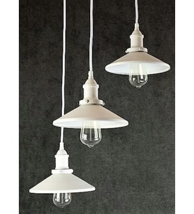 RİOLİGHT VİNTAGE1,RETRO,RUSTİK BEYAZ 3XE27 DUYLU METAL SARKIT AVİZE TABAN ÇAPI:30CM