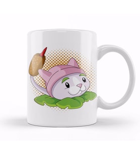 Plants Vs Zombies Cattail Kupa Bardak Porselen