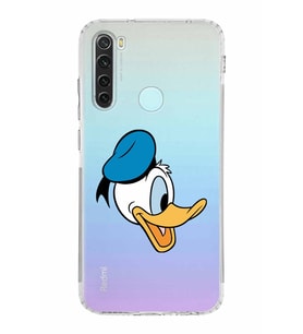 Xiaomi Redmi Note 8  Kamera Korumalı Kapak Donald Duck Tasarımlı Şeffaf  Kılıf