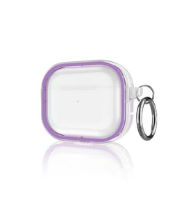 Apple Airpods Pro 2 (2.nesil) Shiny Şeffaf Kılıf - Mor
