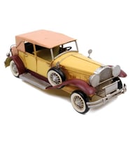 Dekoratif Nostaljik Ford Classic Window Coupe Metal Araba E-1469