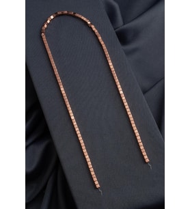 Hematit Doğal Taş Parlak Roz Küp Kesim 3x3mm Dizi [AA]