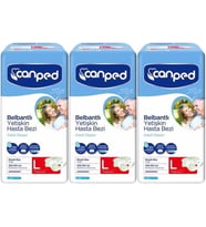 Canped Hasta Bezi Yetişkin Bel Bantlı Polietilen L-Large Büyük Boy 21 Adet (3PK*7)