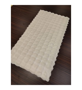 EVALİFE TOSCANA TSC05 BEYAZ TAVŞAN TÜYÜ POST HALI 80X150 CM