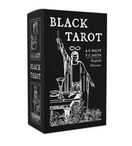 Black Tarot English Edition - 78 Cards and The Pictorial Key to the Tarot Classic Guide