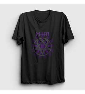 Presmono Unisex Siyah Beam Him T-Shirt