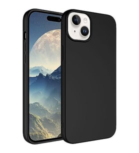 Coverzone Apple iPhone 15 Plus ?le Uyumlu K?l?f Z-Mara Lansman Vieri Tam Koruma Arka Kapak Kamera Koruma �?k?nt?l? P�r�zs�z Y�zey Siyah