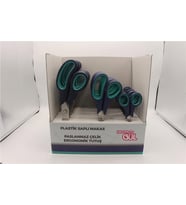 Yeşil Saplı Set Makas - Renkli