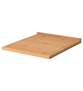 Kenarlı Kesme Tahtası, Bambu MeridyenDukkan 45x38 cm Kullanışlı Doğrama Tahtası